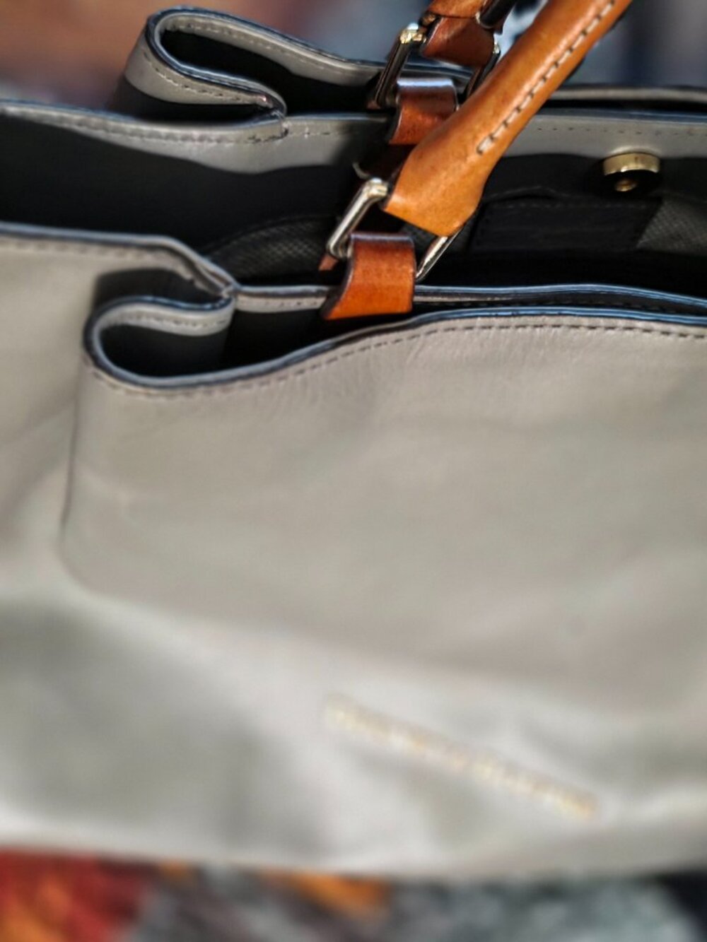 Dooney & Bourke Large Barlow Satchel in Taupe - Picture 6 of 9